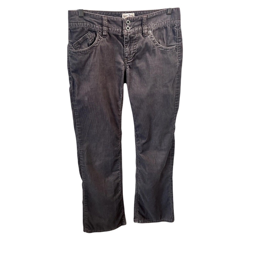 Y2K Ralph Lauren‎ Western Bootcut Pants Kelly Corduroy Sz 2 / 26 Gray Vintage